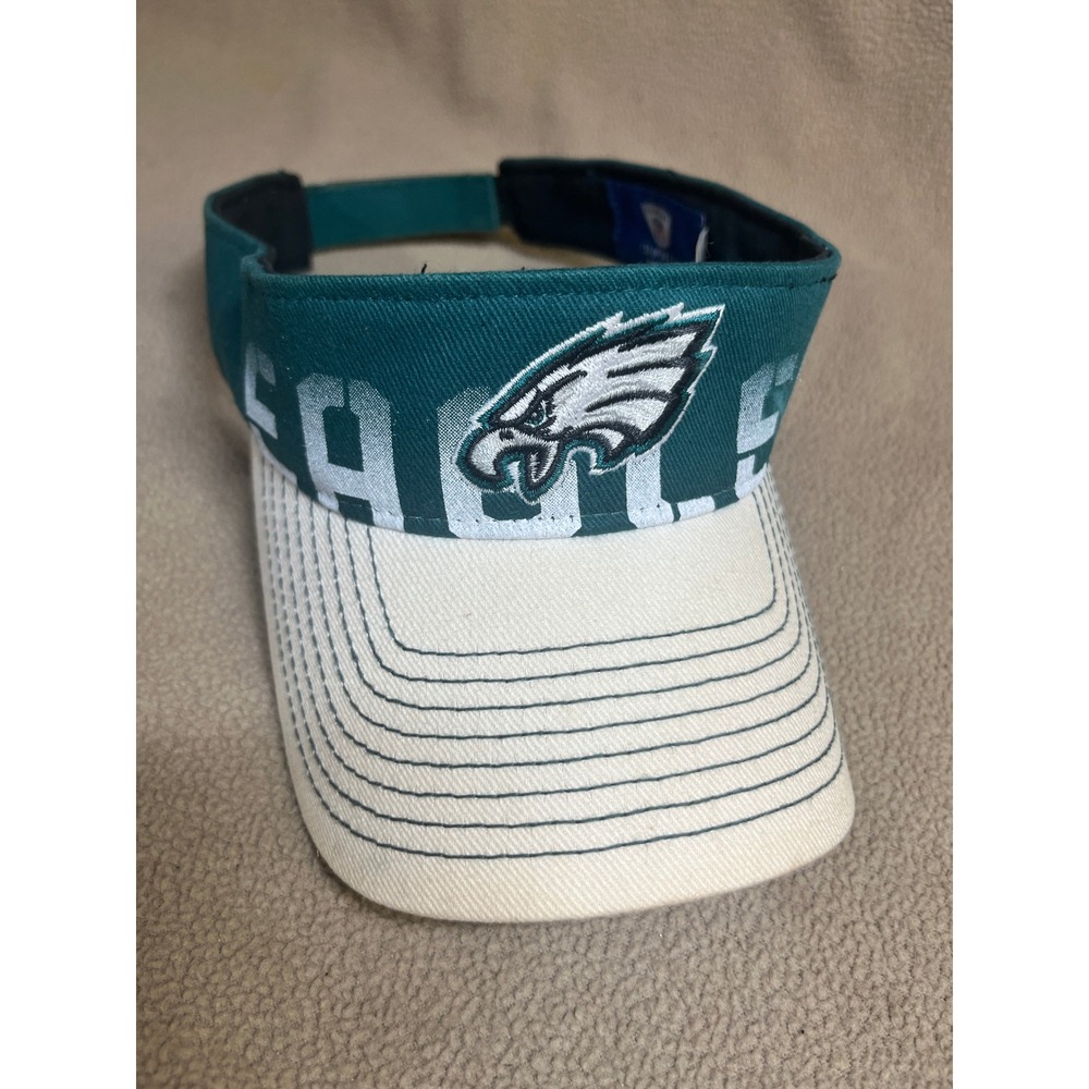 Reebok NFL Philadelphia Eagles Onfield Visor Green White Adjustable Hat Mens